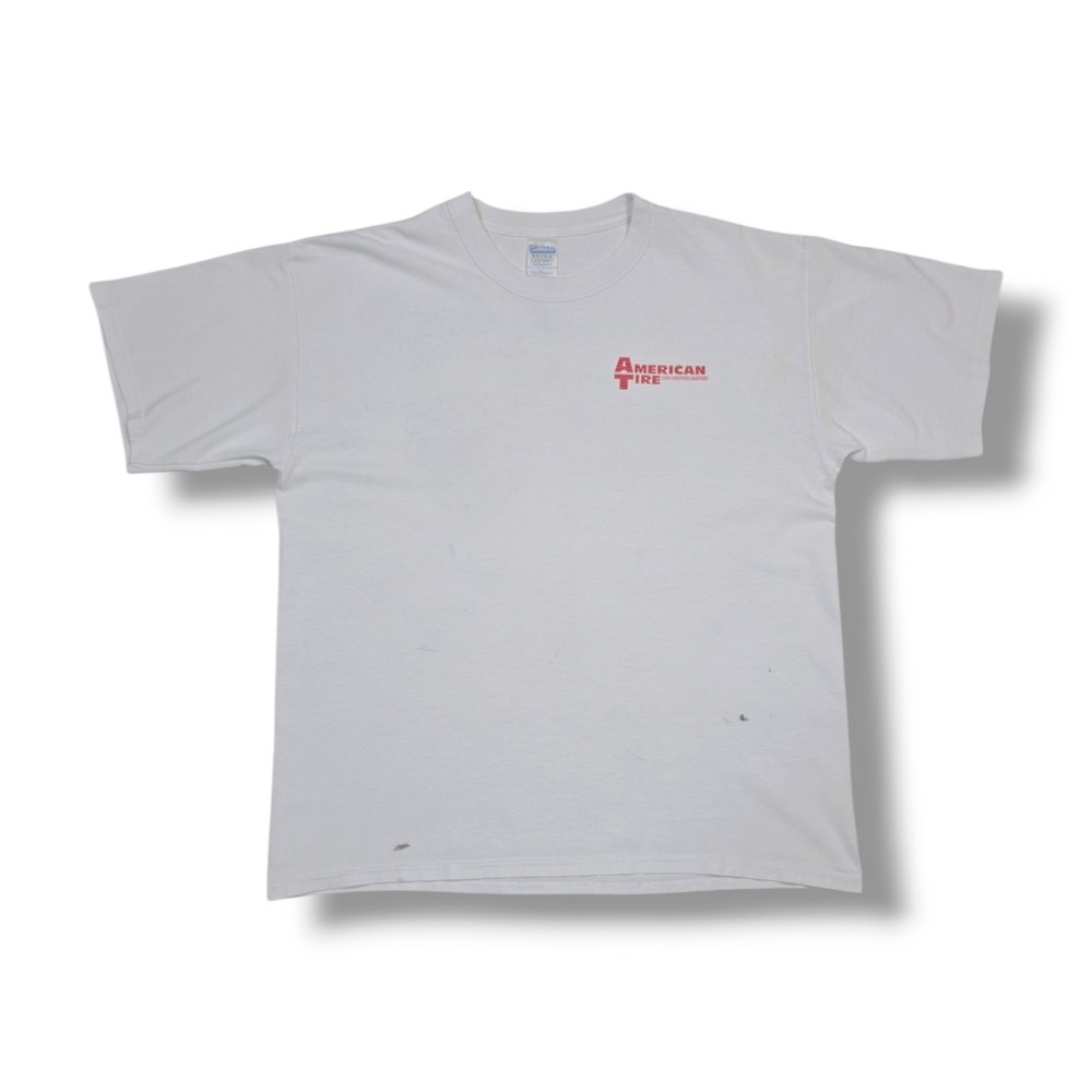 Vintage American Tire Bridgestone Marlboro Racing White T-Shirt Men's XL